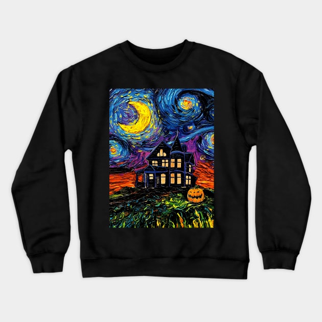 Starry Haunting Crewneck Sweatshirt by sagittariusgallery